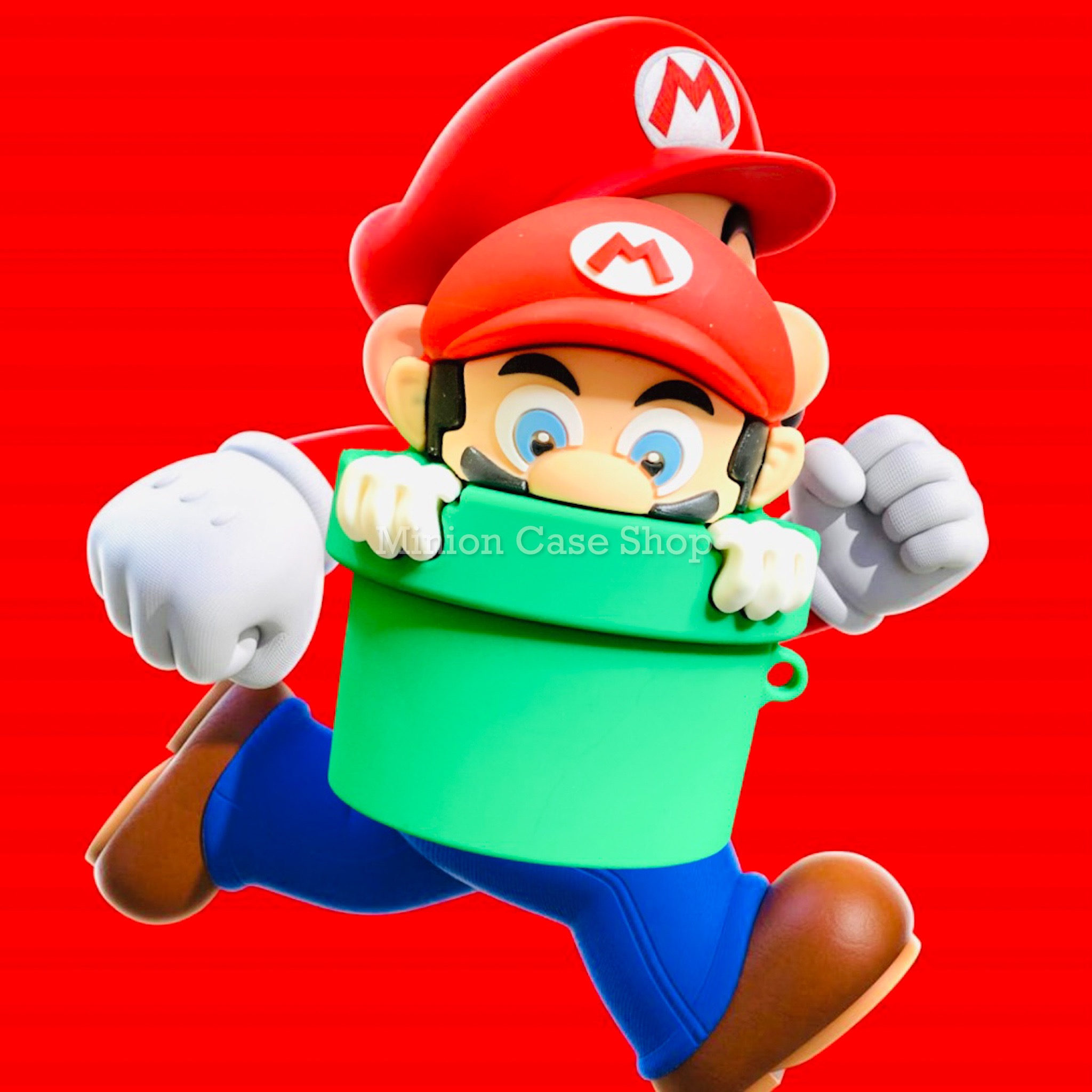 Bao Case Ốp dành cho Airpods Pro hình Mario kute chất liệu silicon 3d cao cấp