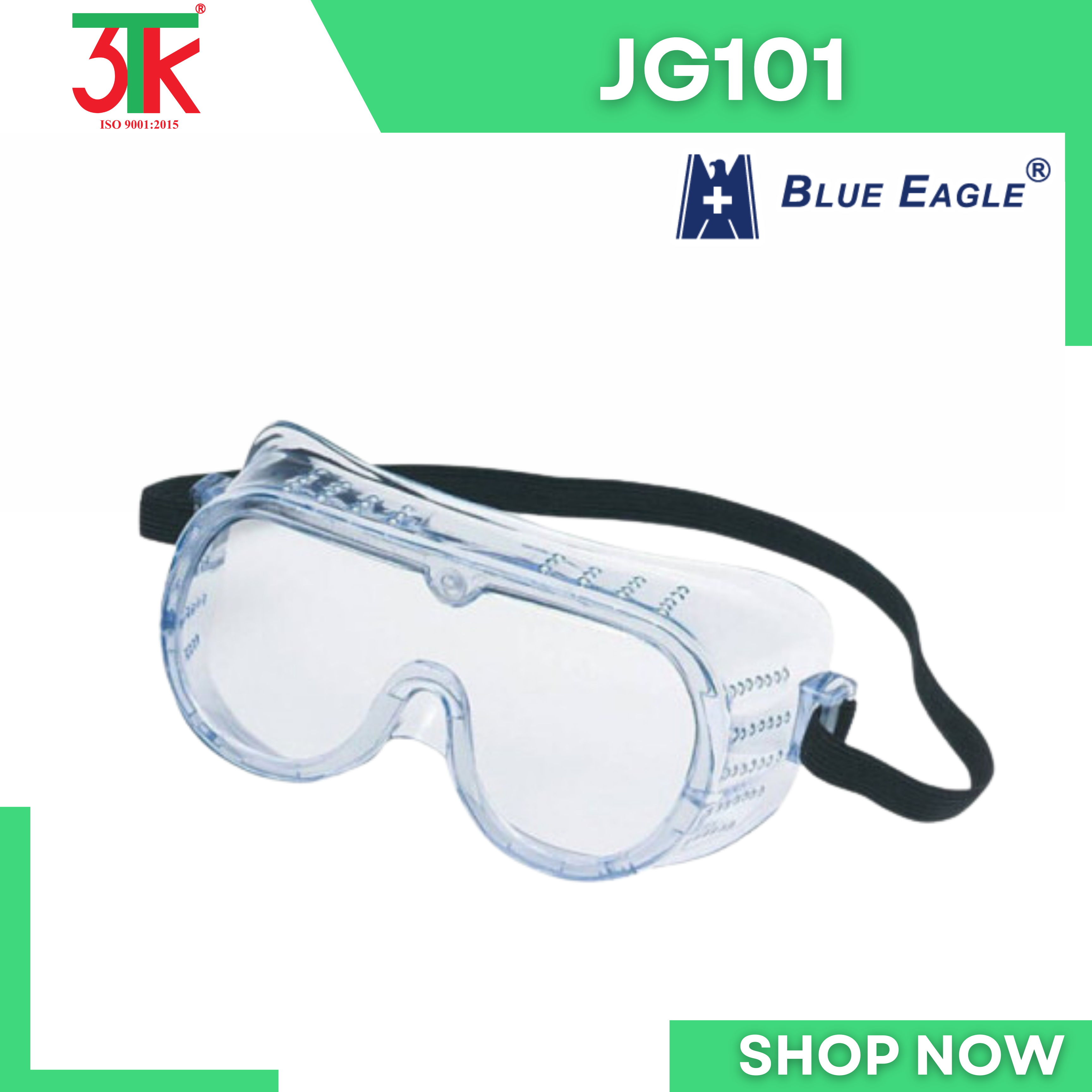 Kính bảo hộ Blue Eagle JG101 chống bụi chống tĩnh điện chống va đập