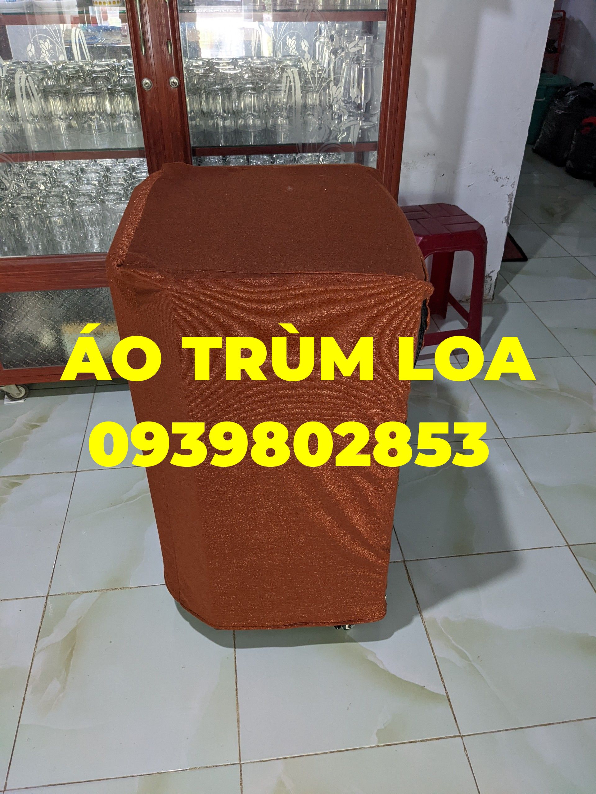 ÁO TRÙM LOA KẸO KÉO THEO KÍCH THƯỚC LOA