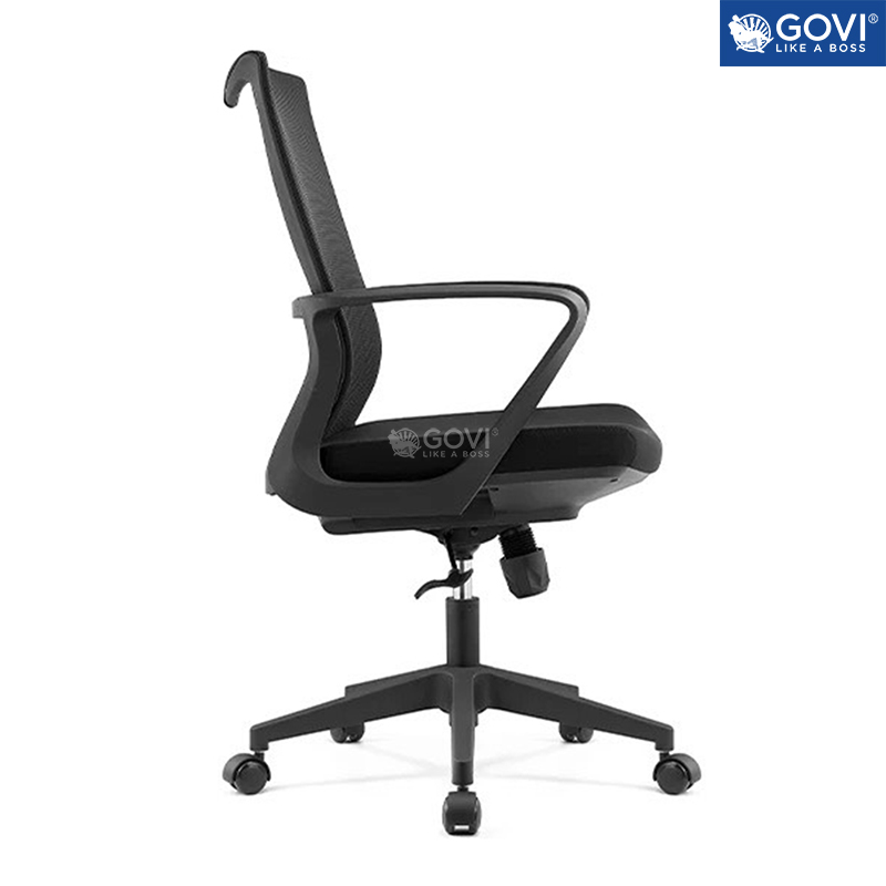 Ghế xoay văn phòng GOVI Ryan R01 Thiết kế hỗ trợ người dùng, lưng lưới thoáng mát, khung ghế chắc chắn