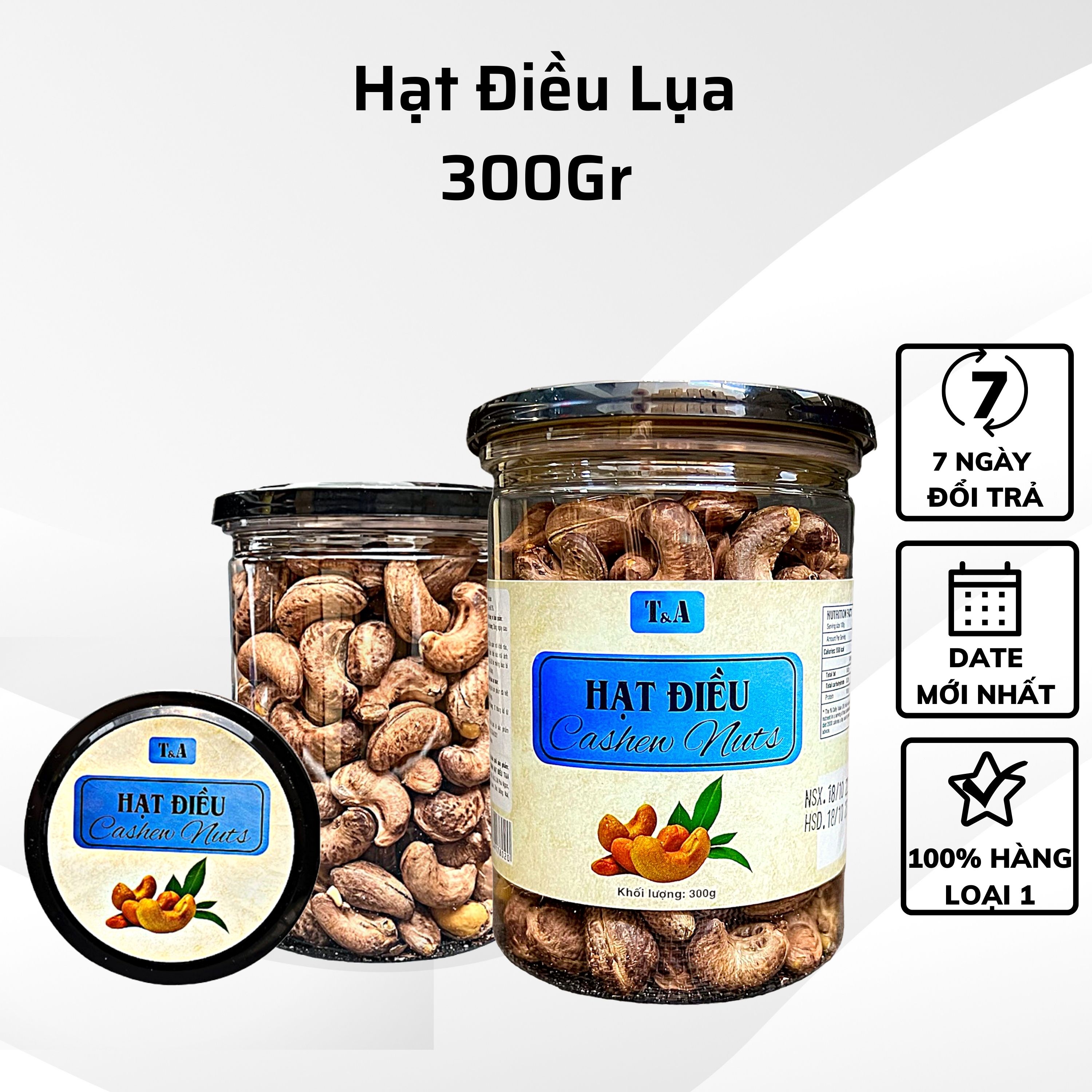 Hạt điều lụa loại 300g