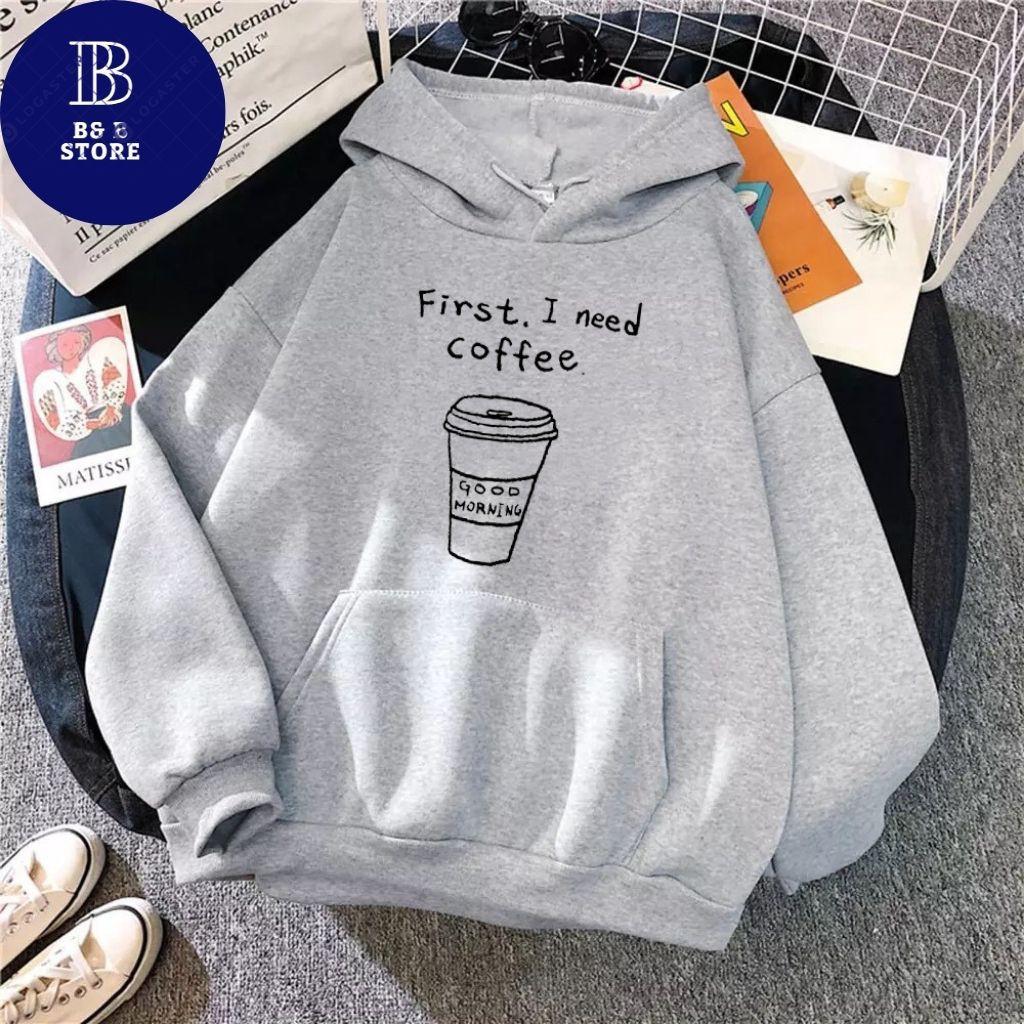 ÁO KHOÁC HOODIE NỈ UNISEX COFFEE FORM RỘNG NAM NỮ NHIỀU MÀU CỰC ĐẸP