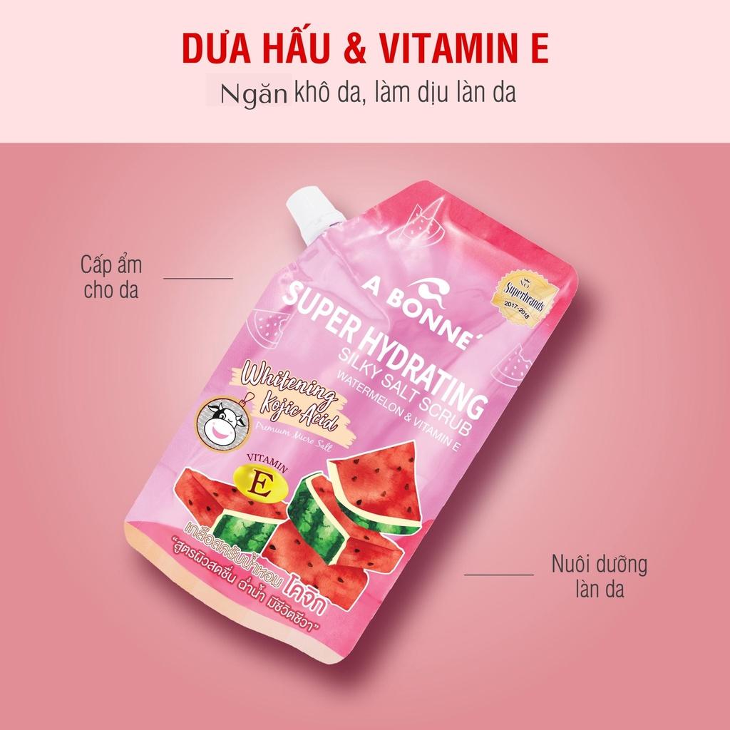 Muối Tắm Sữa Bò A Bonne Chiết Xuất Dưa Hấu Tẩy Da Chết Và Dưỡng Ẩm 350g