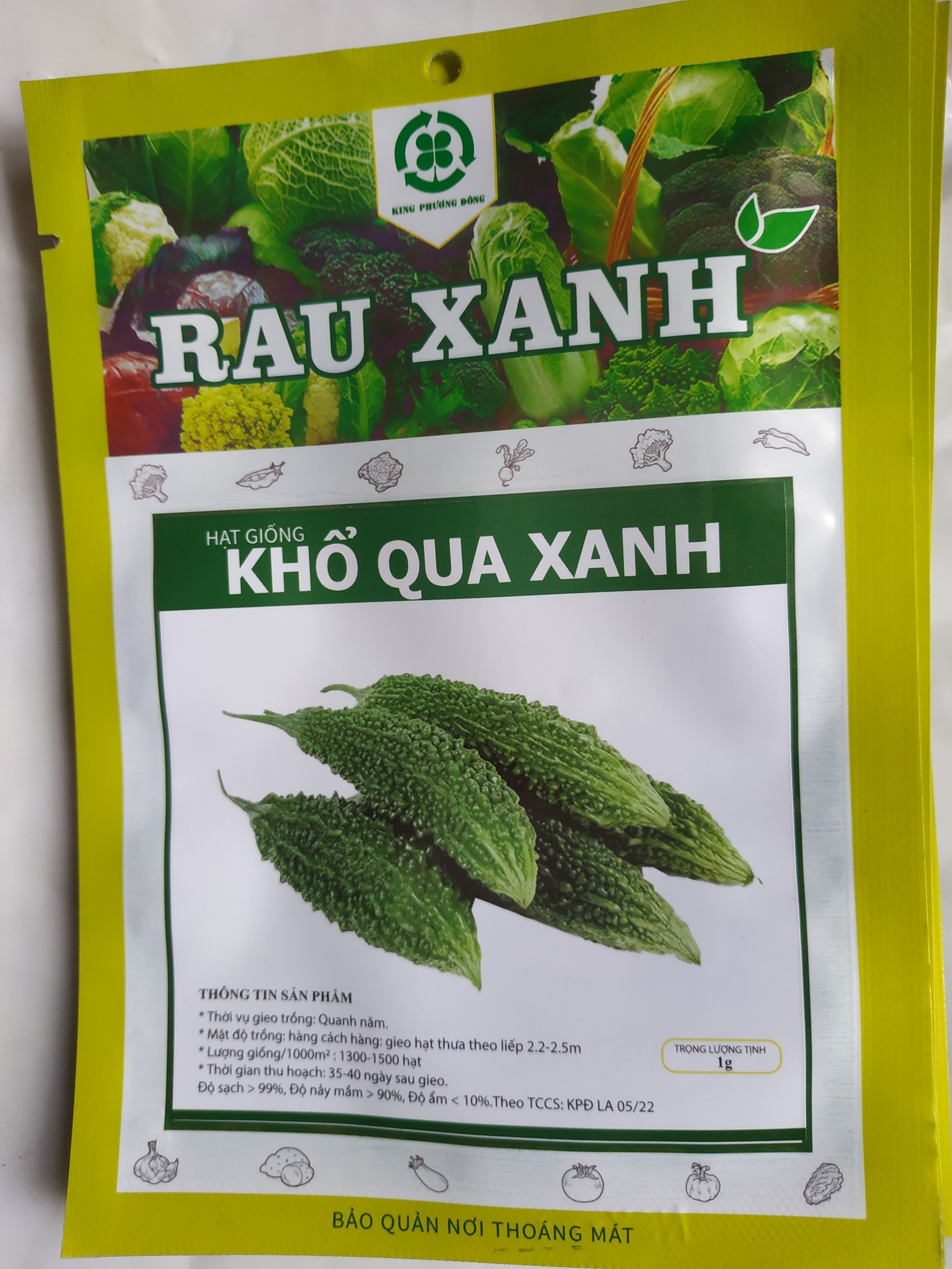 Hạt giống KHỔ QUA XANH - gói 1 gram