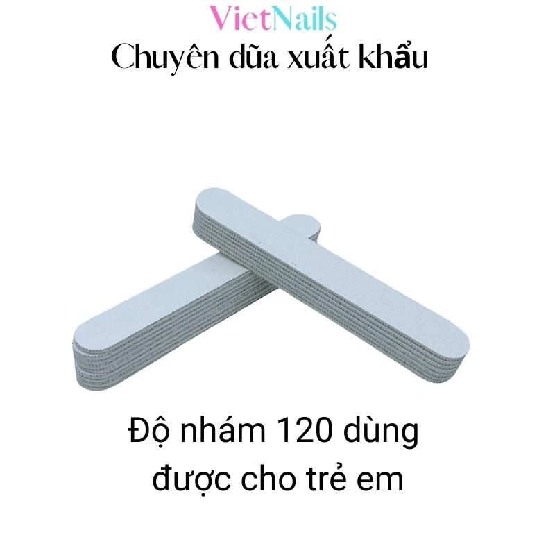 Dũa Móng Tay Móng Tự Nhiên Mini Giấy Nhám Nhiều Màu Độ Nhám Thông Dụng 120 Êm Móng Khi Dũa
