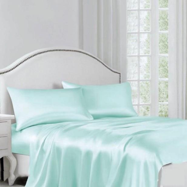 Bộ Drap Gối Lụa Cao cấp Hàng LOẠI 1 chất vải dày hàng mát Mịn - KH lựa chọn màu