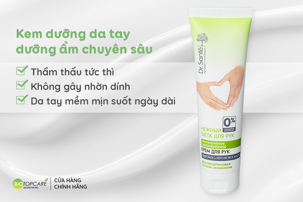 Kem dưỡng da tay Dr. Sante Gentle Silk dưỡng ẩm chuyên sâu 90ml