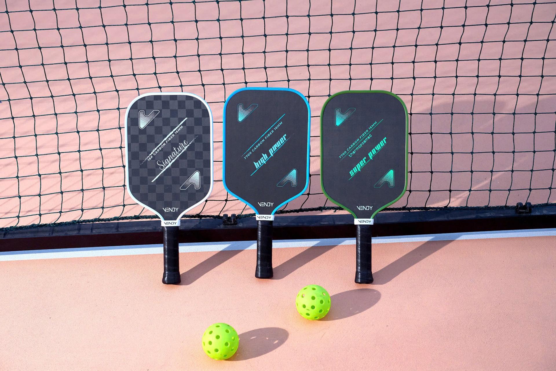 Vợt Tập Pickleball VENDY High Power T700 Carbon Fiber 16mm - Hàng Chính Hãng (1 Cái)