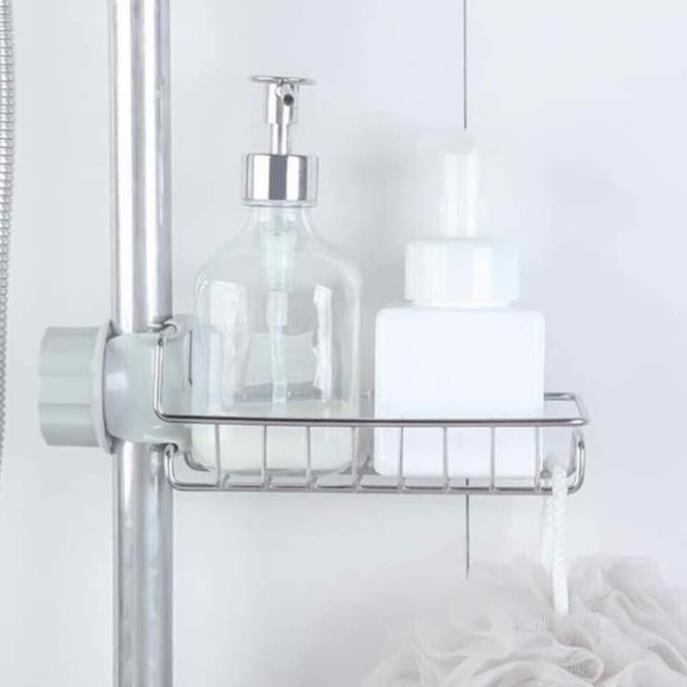 Giá Treo Vòi Đựng Đồ, Giẻ Rửa Chén Bát - Kệ Gắn Vòi INOX Để Đồ Giẻ Rửa Chén Bát
