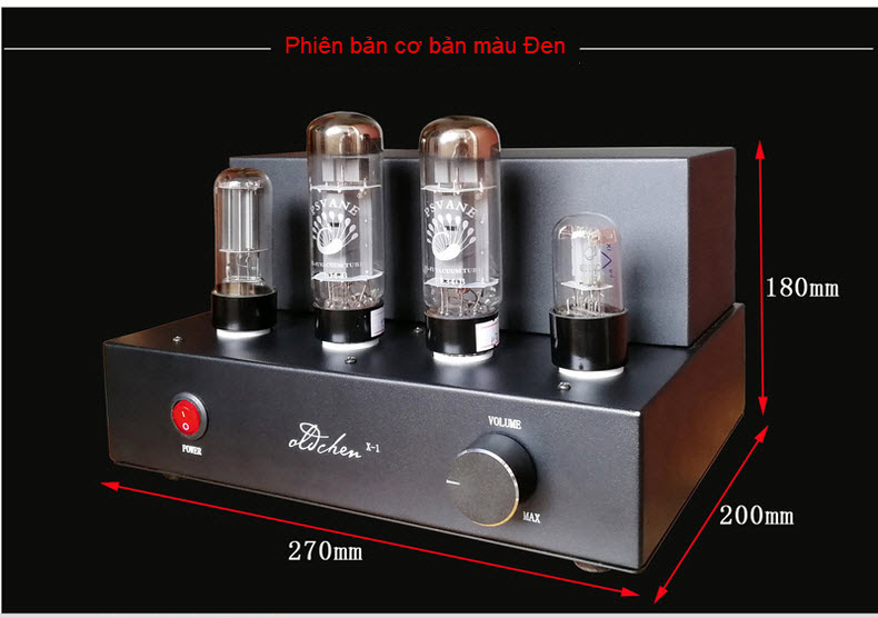 Ampli đèn EL34 X-1 hãng Oldchen công suất 8w/1 kênh chất âm mềm mại - chi tiết AnZ - Hàng Chính Hãng