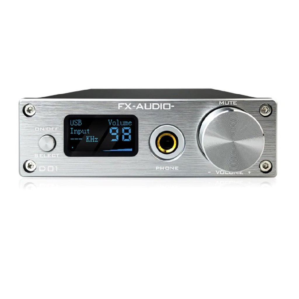 Bộ Giải Mã DAC FX Audio D01 32bit Bluetooth Bản Nâng Cấp Hoàn Hảo Của X7 - Hàng Chính Hãng