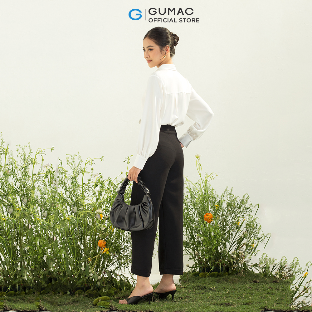 Quần tây nữ GUMAC QC04066 ống đứng phong cách công sở thanh lịch