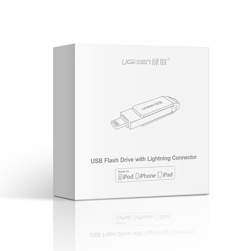 USB 2.0 + Ổ Flash đầu lightning cho iPhone/iPad 16Gb UGREEN US200 30615 - Hàng Chính Hãng