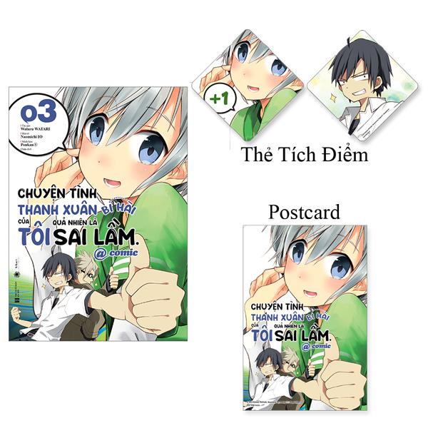 Chuyện Tình Thanh Xuân Bi Hài Của Tôi Quả Nhiên Là Sai Lầm Comic – Tập 3 – Bản Đặc Biệt – Tặng Kèm Postcard  Thẻ Tích Điểm
