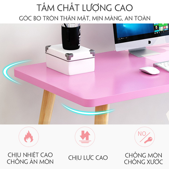 BÀN LÀM VIỆC CHÂN GỖ - GIAO MÀU NGẪU NHIÊN