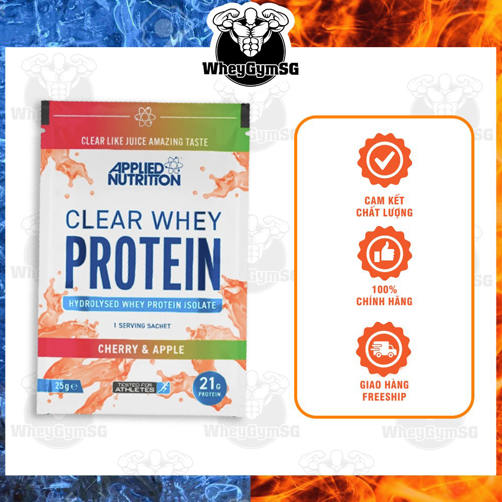 Gói thử sample 30gr Applied Nutrition Clear Whey Protein Hyrolyzed Whey Tách Sữa Tăng Cơ Nhanh