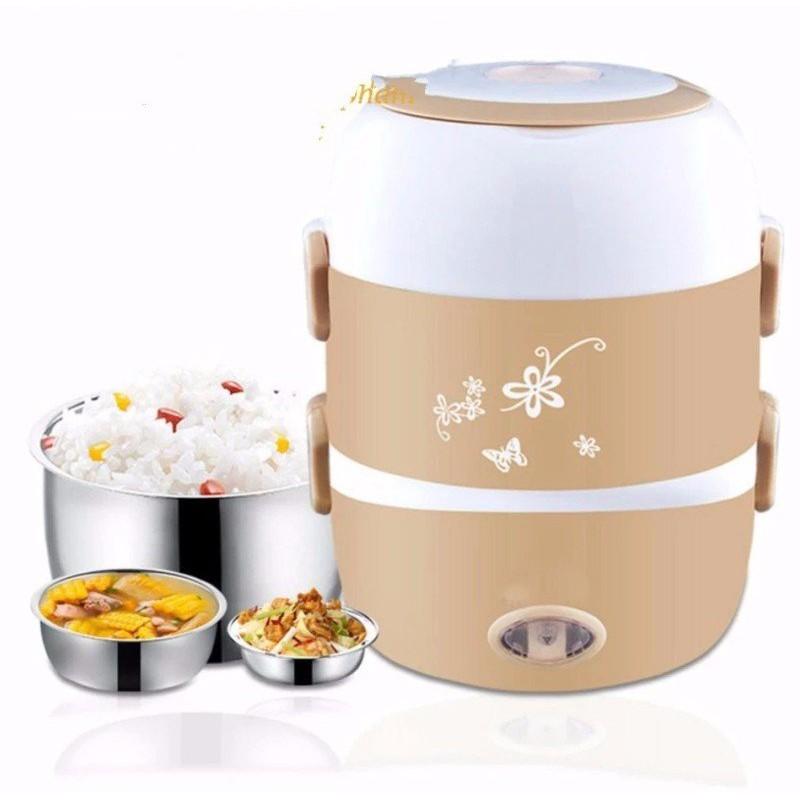 Hộp đựng cơm thức ăn hâm nóng văn phòng 3 tầng He Best Cook PA-910 2L 200W