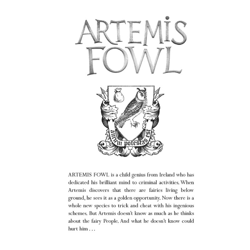Artemis Fowl And The Atlantis Complex