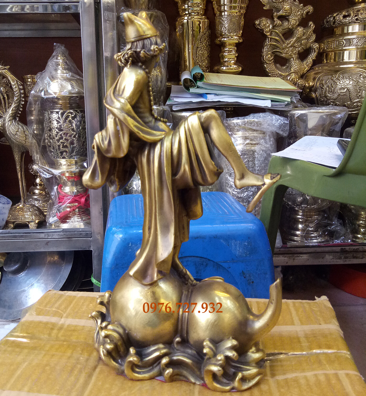Tượng tế công bằng đồng cao 23cm, tượng tế công, bán tượng tế công