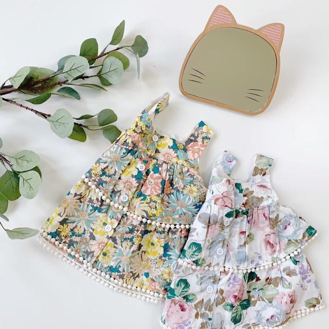 Set bộ hoa 2 dây cho bé gái điệu đà