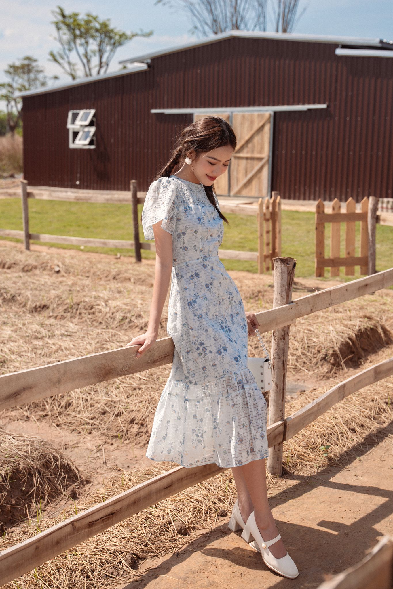 OLV - Đầm Elain Shirring Dress