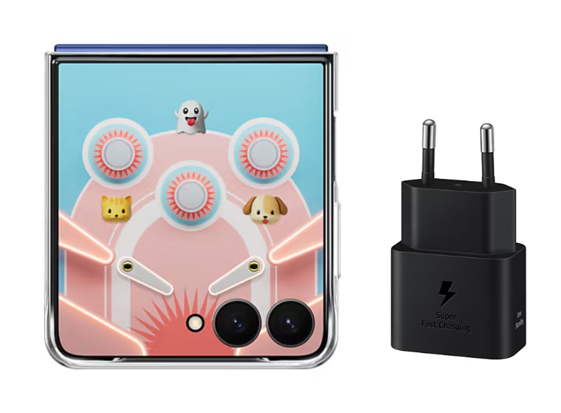 Combo Ốp lưng Flipsuit Galaxy Z Flip7 và Củ sạc Samsung 25W - Hàng chính hãng