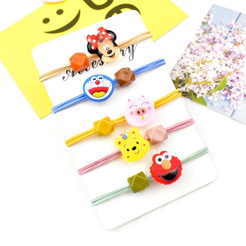 Set 5 dây buộc tóc hình thú ngộ nghĩnh - giao hình ngẫu nhiên