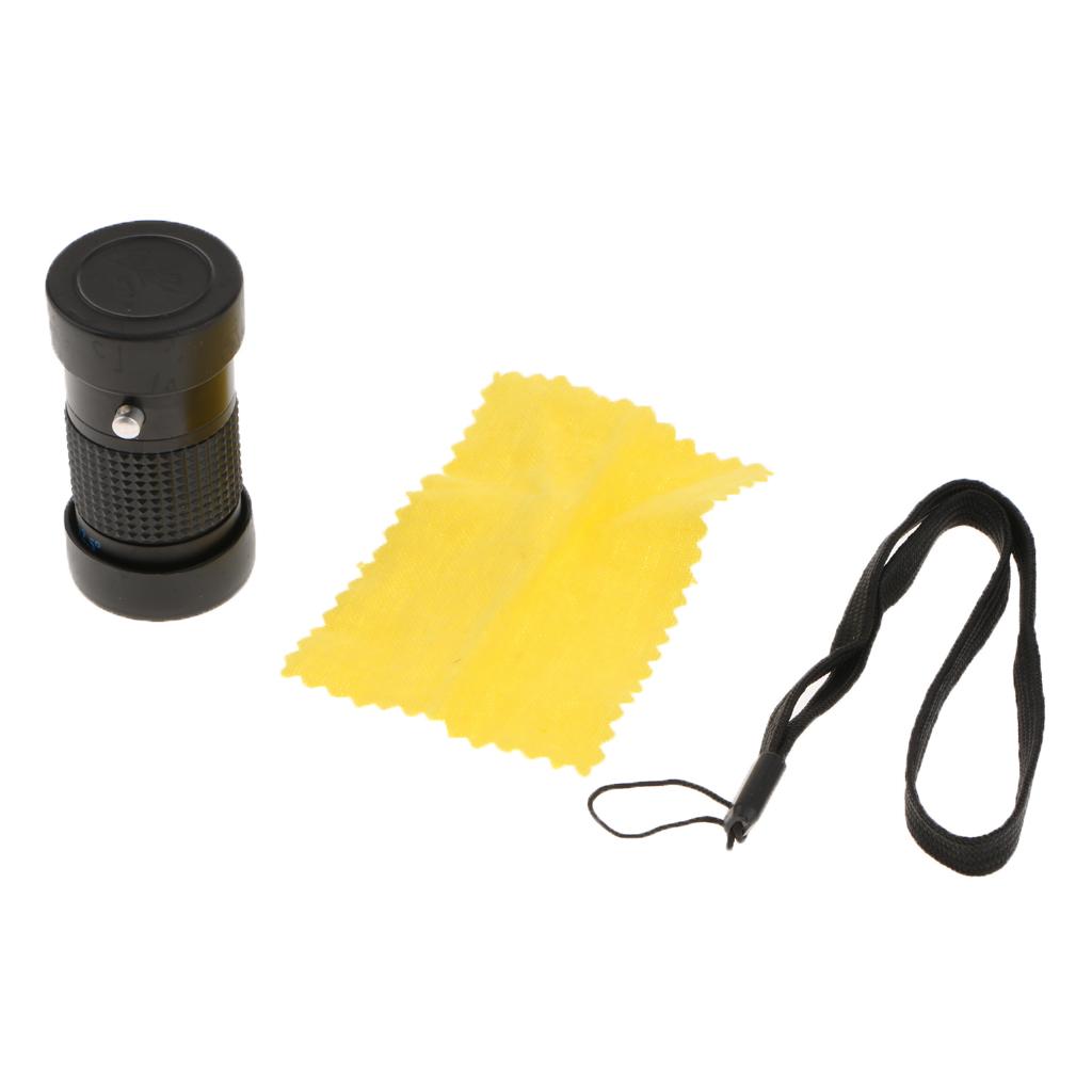 Mini 4x12 Extra Short Focus Optics  Monocular Typoscope Microscope Kit