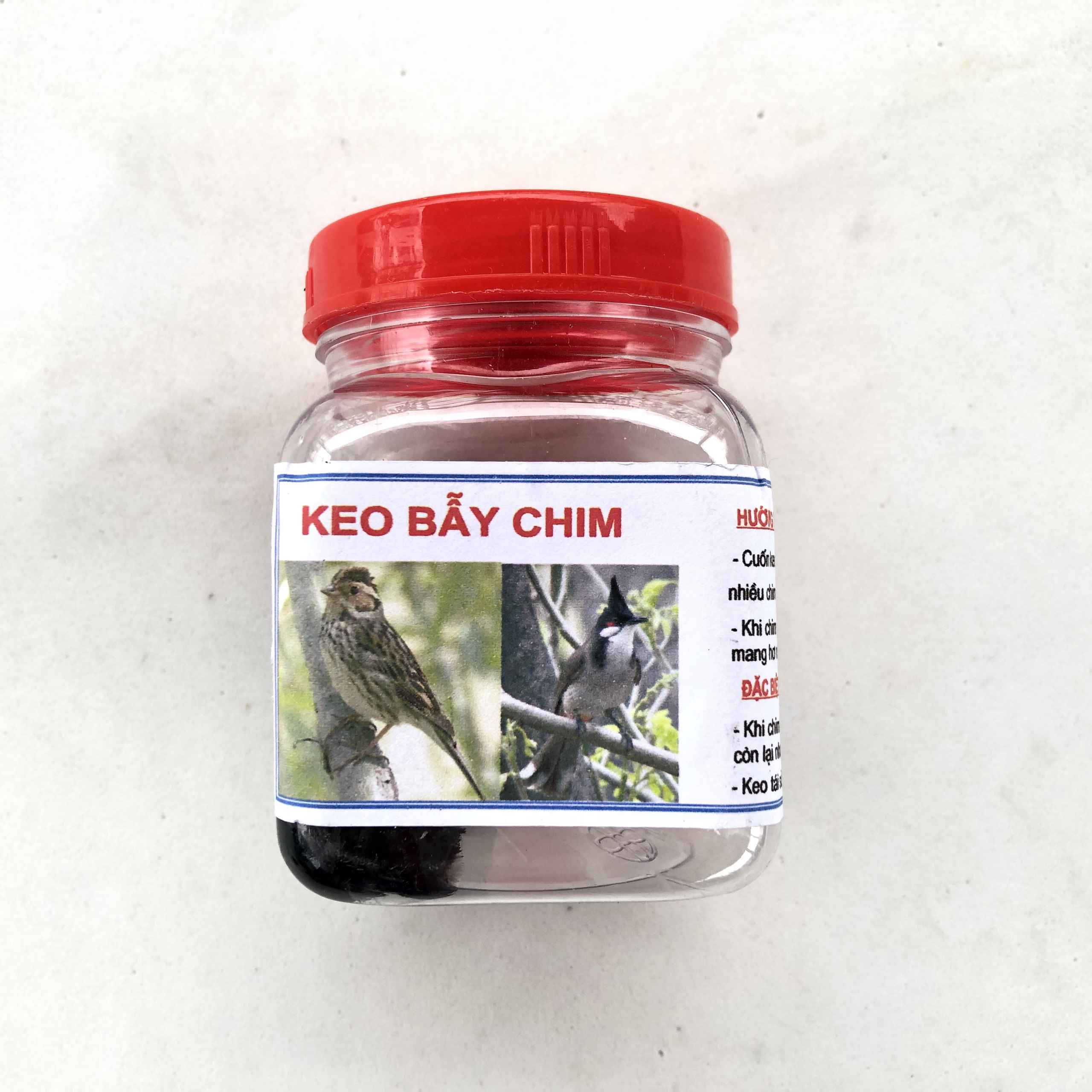 Keo bẫy chim chuyên nghiệp, siêu dính, không độc hại. Keo dính chim chất lượng cao, có thể tái sử dụng.