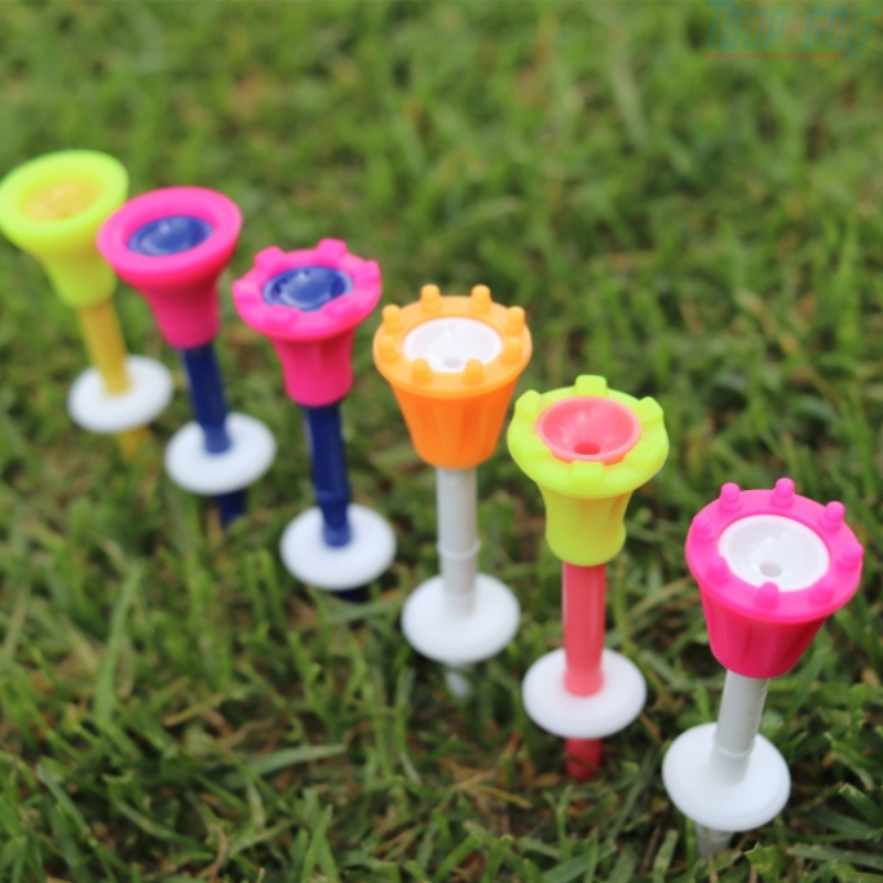 Que đỡ bóng golf King Tee hộp 12 tee chất liệu nhựa Silicone gia tăng khoảng cách đánh bóng golf