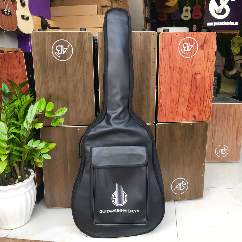 Bao da 3 lớp chống nước cho đàn guitar từ 106cm - Tặng kèm 1 phím gảy khi đặt hàng