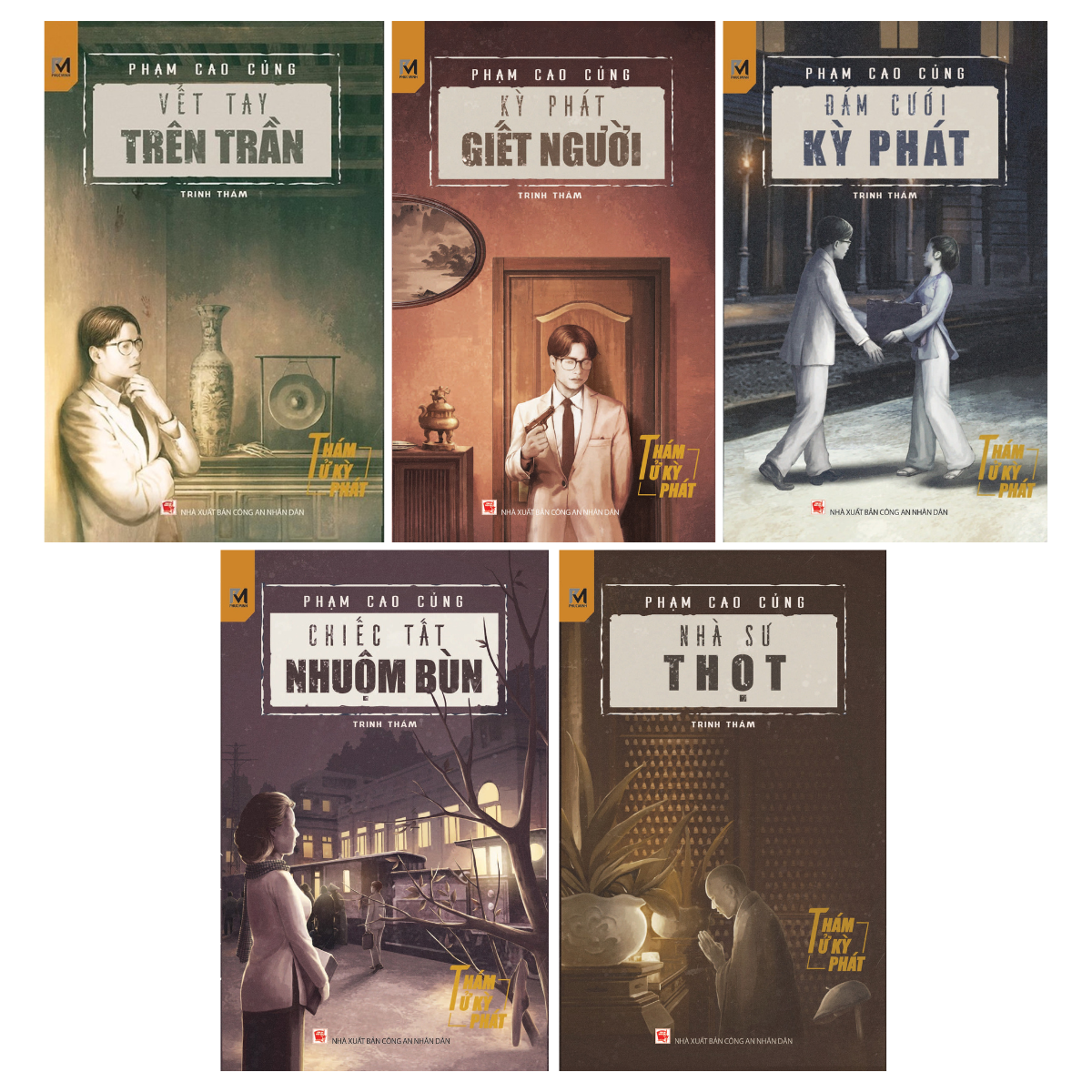 Sách Trinh Thám, Tiểu Thuyết Trinh Thám - Combo 5 Cuốn Trinh Thám Việt Nam - Thám Tử Kỳ Phát - Phúc Minh Books