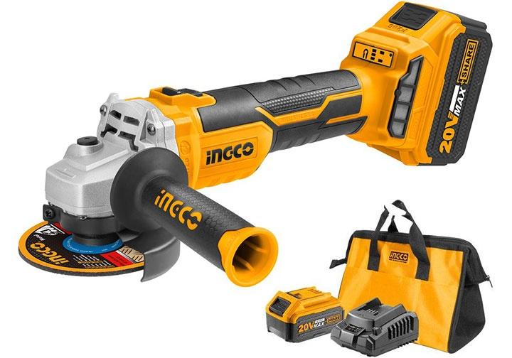 MÁY MÀI GÓC KHÔNG CHỔI THAN 20V 100MM INGCO CAGLI10022 - HÀNG CHÍNH HÃNG