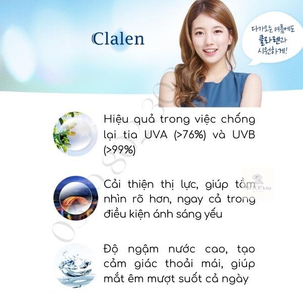 Kính áp tròng màu đen Clalen Vuticle cho đôi mắt tự nhiên và rạng rỡ(có đến 10 độ)