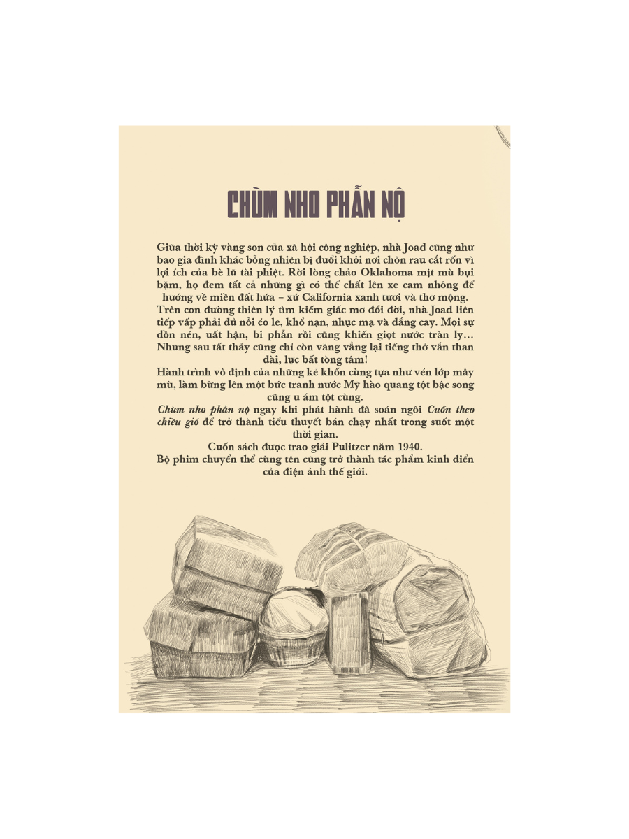 Sách - Chùm nho phẫn nộ - The Grapes of Warth