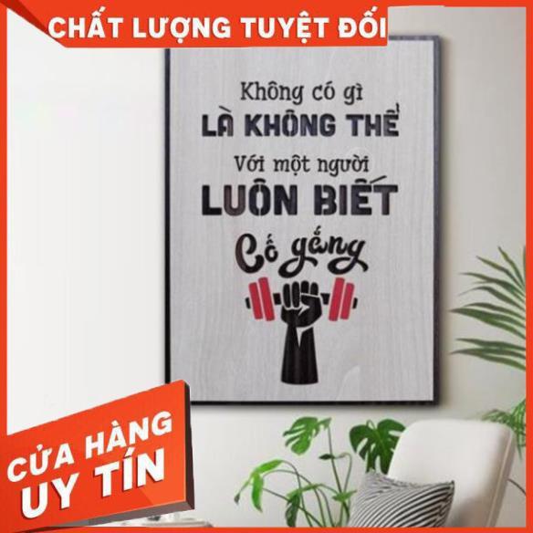 Tranh Decor tạo động lực theo tên slogan những câu nói hay