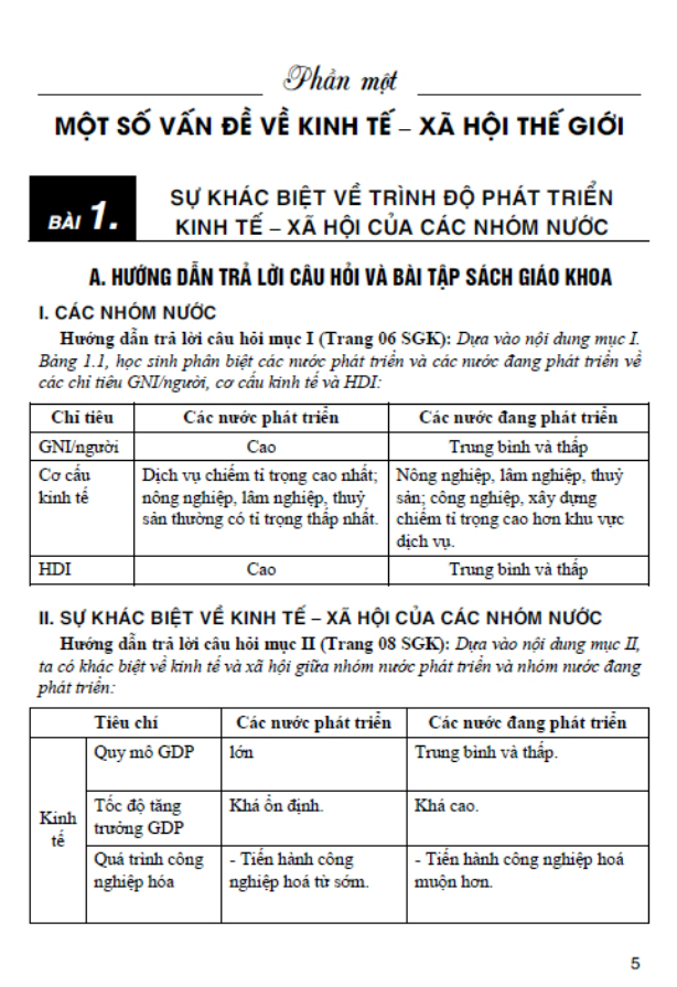 Sách - Hướng dẫn trả lời câu hỏi và bài tập địa lí lớp 11 (bám sát sgk kết nối tri thức với cuộc sống)