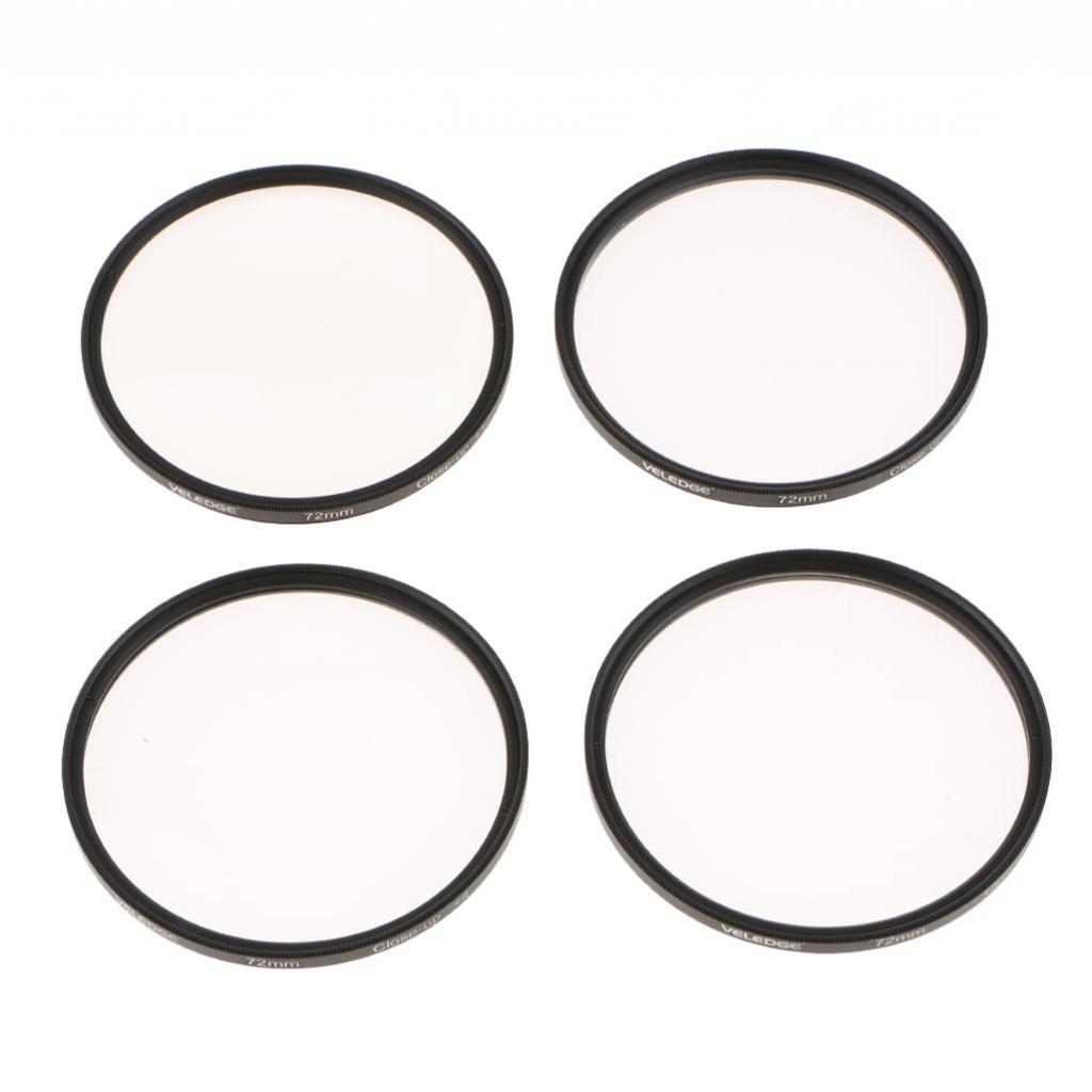 72mm +1+2+4+10 Close Up Macro Lens Filter Kit With Bag For Canon Nikon Sony DSLR