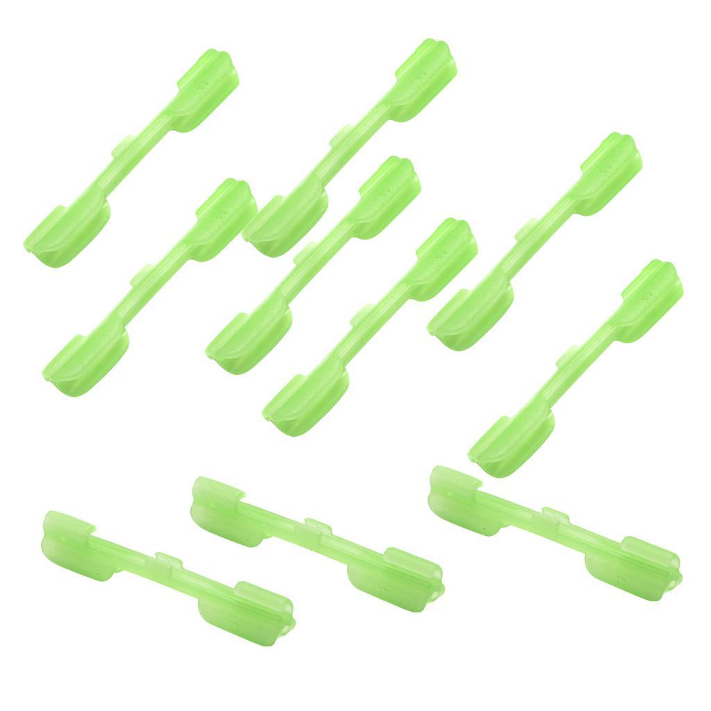 10pcs Fluorescent Glow Stick Clip Fishing Rod Clips Small