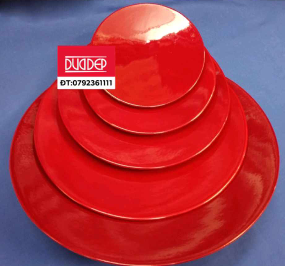 BỘ 5 ĐĨA SƠN MÀI BỀN ĐẸP NHIỀU KÍCH THƯỚC.BỘ ĐĨA VÀNG- BỘ ĐĨA ĐỎ