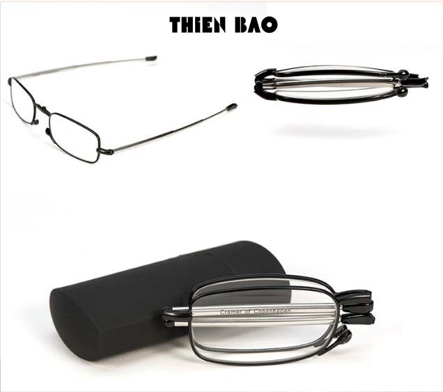 Kính lão thị, viễn thị, kính đọc sách Nam nữ bỏ túi siêu gọn KVN44, tròng Nhật chuẩn độ sáng và rõ cao cấp loại I