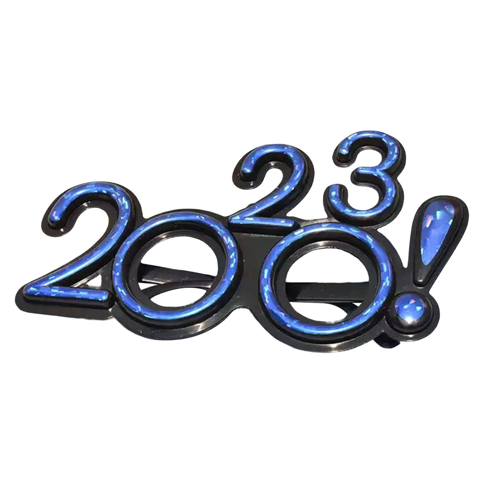 2023 Funny Glasses Eve Party Supplies Photo Prop for Kids Celebration