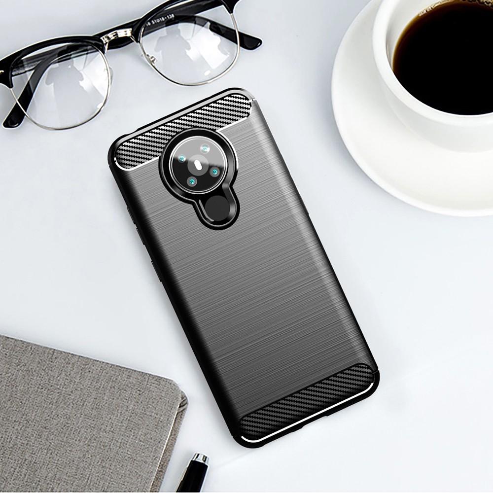 Ốp lưng cho Nokia 5.3 dẻo Cacbon phay xước chống sốc chống vân tay