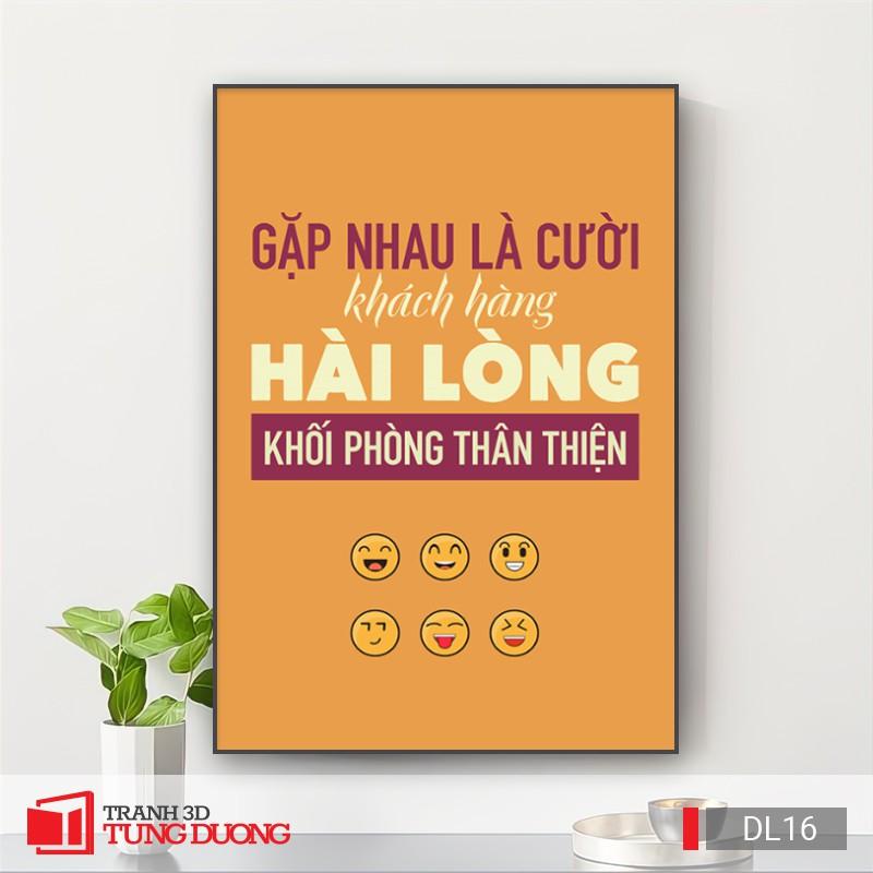 Tranh treo tường động lực văn phòng câu nói slogan truyền cảm hứng, tranh canvas trang trí DL03