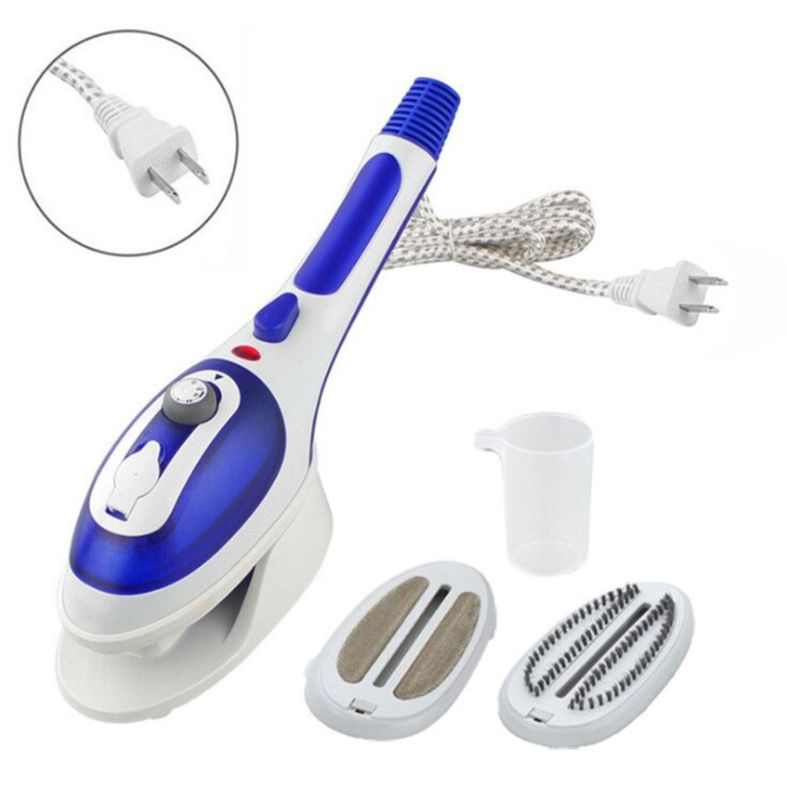Bàn ủi hơi nước cho quần áo với 2 bàn chải có thể tháo rời