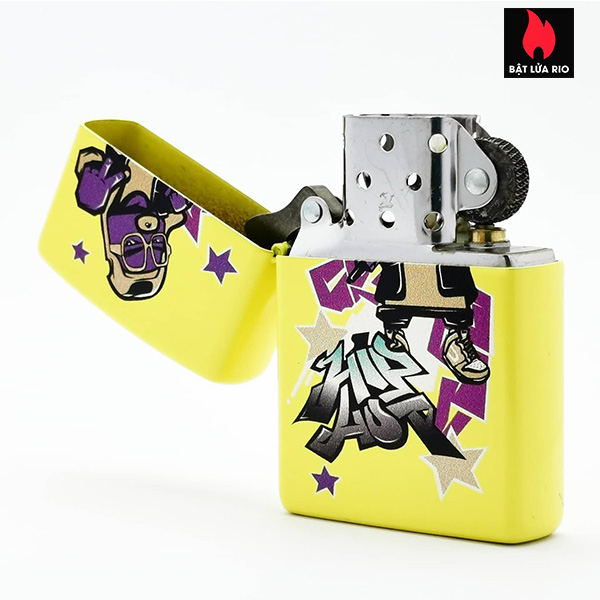 Bật Lửa Zippo Asia 24839-C-000018 – Hip Hop Design – Lemon Matte