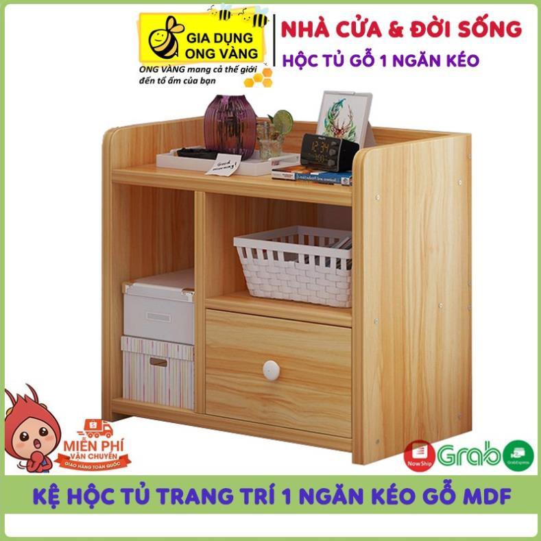 Kệ Sách, Hộc Tủ Kệ Để Đồ Bằng Gỗ Nhiều Găn Có Ngăn Kéo Tủ Nhỏ Gọn Siêu Tiện Dụng