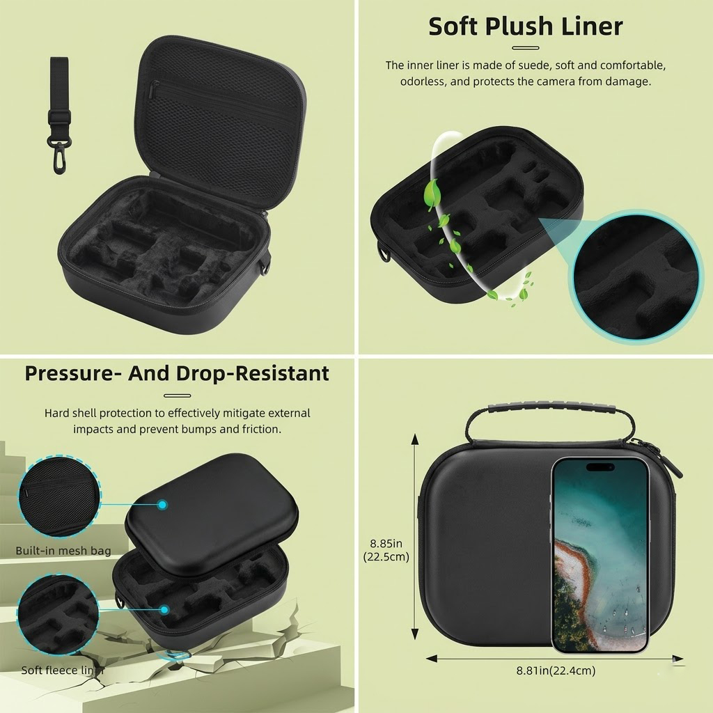 Túi đeo chéo chống sốc dành cho DJI Osmo Pocket 3 Camera túi đeo chéo đựng phụ kiện chống sốc dành cho osmo pocket 3 -  Hàng chính hãng