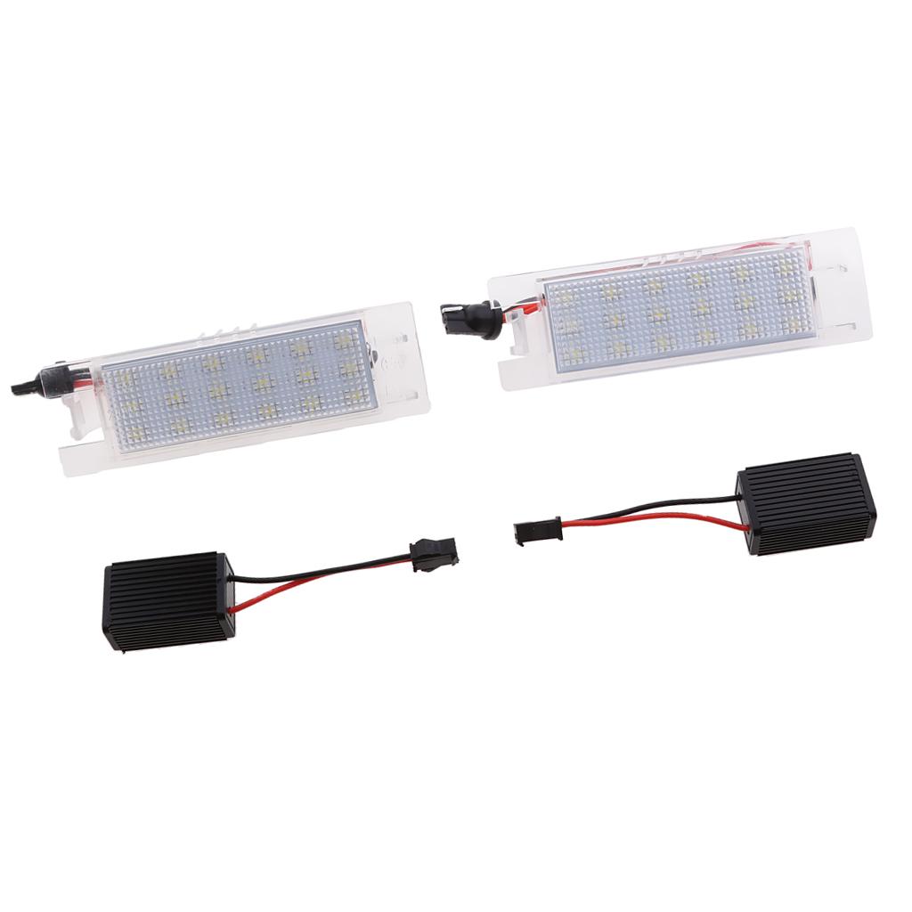1 Pair Number License Plate LED Light Lamp For Vauxhall Opel Zafira Astra H