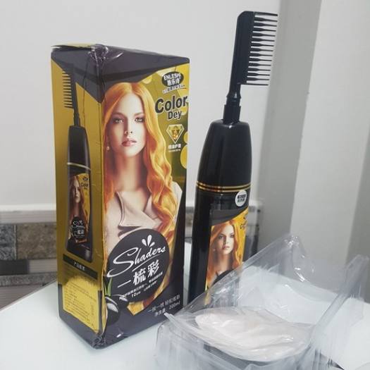 Lược Nhuộm Tóc Thông Minh Màu Đen Chiết Xuất Từ Thảo Dược Shaders 200Ml